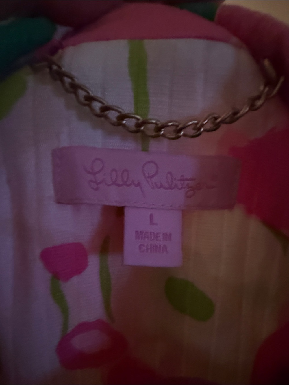 Lilly Pulitzer Pink Floral Button-Front Coat - Picture 2 of 8